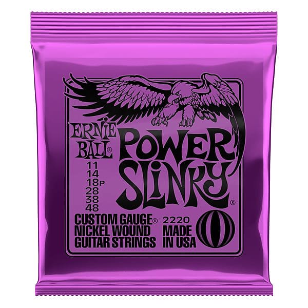 Ernie Ball Power Slinky 11-48 Strings - Purple image 1