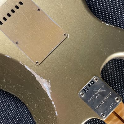Fender Custom Shop Limited Edition '55 Bone Tone Stratocaster- Aged HLE Gold (7lbs 12oz) image 9