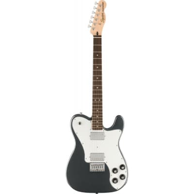 Squier Affinity Series Telecaster Deluxe Electric Guitar, Laurel FB, Charcoal Frost Metallic for sale