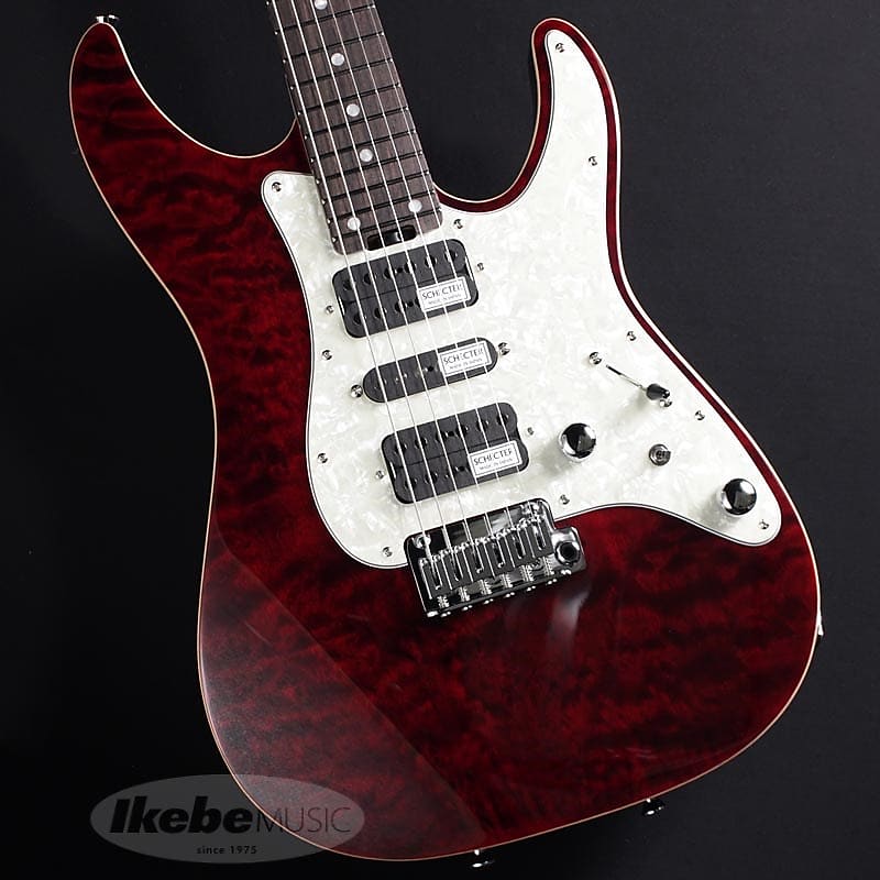 SCHECTER SD-2-24-AL-VTR (See-Thru Red/R) -Made in Japan
