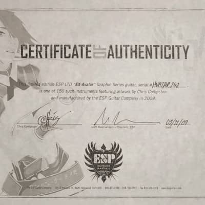 ESP LTD EX Avatar +COA image 6