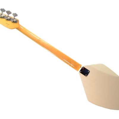 Vox Phantom IV Vintage 4 String Bass Guitar w/ Original Case - Used 1960's White image 5