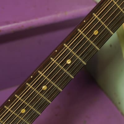 1970 Silvertone (Harmony) 1227 12-String Leadbelly-Style 000-Size Guitar (VIDEO! Fresh Work, Ready) image 4
