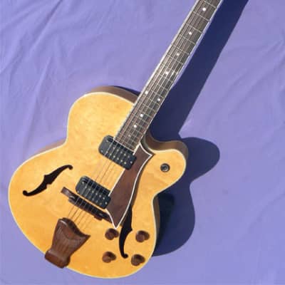 c. 1984 Fender  D'Aquisto Standard, Highly Figured 16" Birdseye Maple Body,  Twin Humbuckers, Showroom Condition! image 1