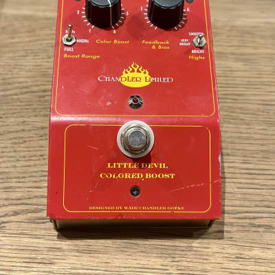 Reverb.com listing, price, conditions, and images for chandler-limited-little-devil-colored-boost