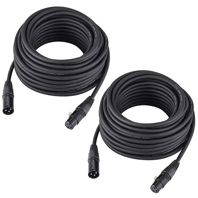 50Ft / 15.24M Dmx Cable, Hilite 2 Packs 3 Pin Dmx Cables Dmx | Reverb