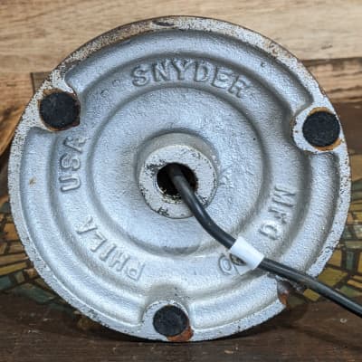Astatic T-3 Vintage Microphone on Snyder Art Deco Desk Stand image 8