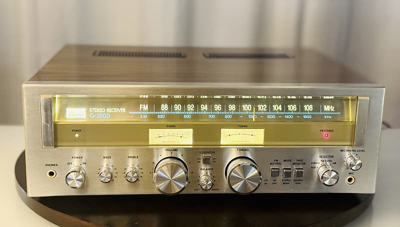 Vintage Sansui G-2000 Stereo Receiver - Serviced + Cleaned + LED with Original Box  			