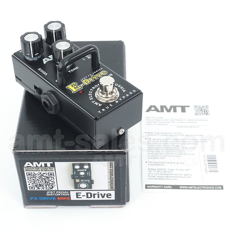 ギター AMT E-Drive エフェクター】AMT Electronicsが新たにJFET DRIVE FX SERIES 7
