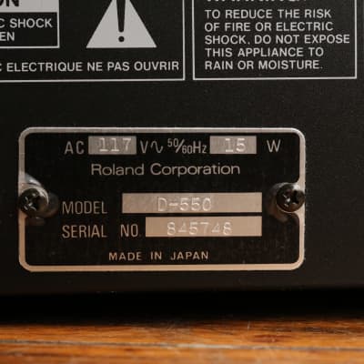 Roland D-550 Linear Synthesizer Rackmount D50 Synthesizer Module image 9