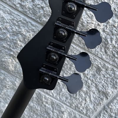 GAMMA Custom Bass Guitar JP24-01, 4-String Alpha Model, Triple Satin Black image 9