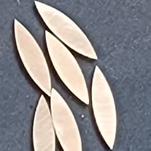 6 MOP PRE-CUT INLAYS 2.8MM X 11.8MM OVAL MOTHER OF PEARL | Reverb