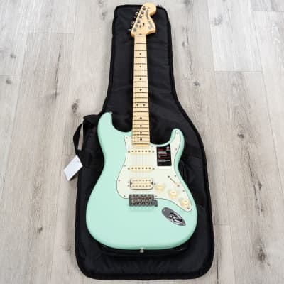 Fender American Performer Stratocaster HSS Guitar, Maple Fretboard, Satin Surf Green image 10