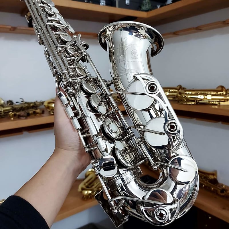 Yamaha YAS62s Silver Alto Saxophone Reverb
