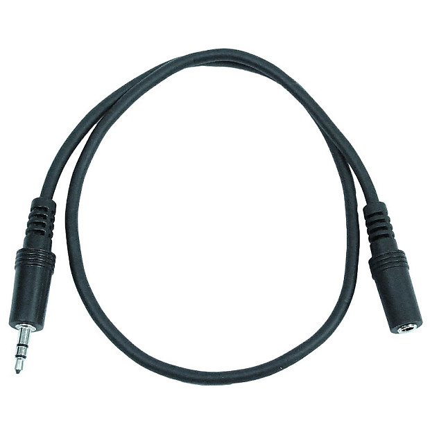 Seismic Audio SA-iMF1.5 1/8" TRS Male to Female Extender Patch Cable - 1.5' image 1