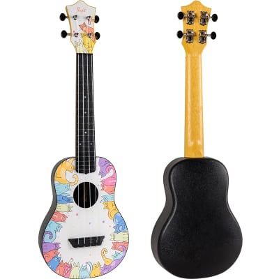 Flight TUC-KITTY Concert Travel Ukulele - linden wood top with an ABS body, neck, fretboard and bridge. image 2