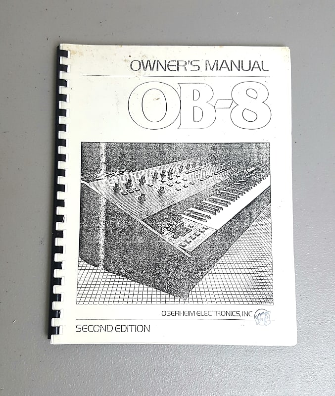 Oberheim OB8 OB8 Analog Synth 2nd Ed 1983 Owner's Manual Reverb