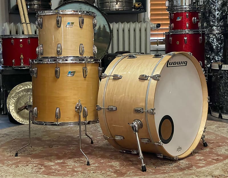 Ludwig Classic Maple 26/15/18 Natural Maple Gloss image 1
