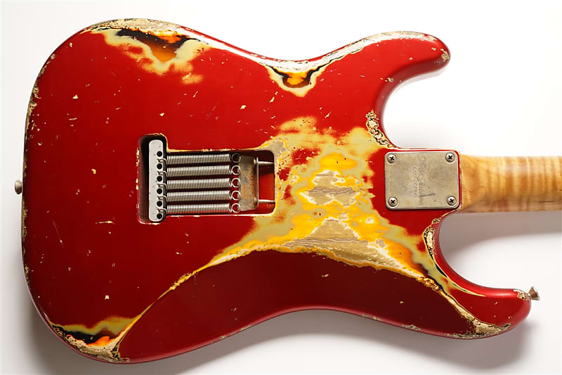 Xotic XSC-2 Candy Apple Red over 2TB Heavy Aged / | Reverb