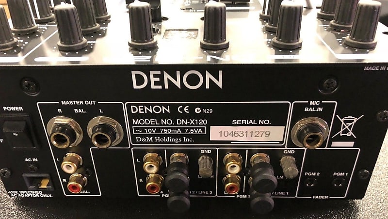 Denon DN-X120 Mixer 2 Channel DJ Mixer | Reverb