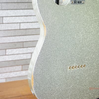 Fender Brad Paisley Road Worn Telecaster - Silver Sparkle Autographed & Played by Brad Paisley image 9