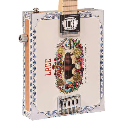 Lace Cigar Box Electric Guitar ~ 4 String ~ Buffalo Bill Bild 4