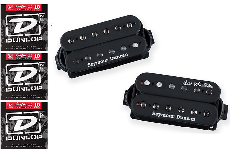 Seymour Duncan Dave Mustaine Thrash Factor Black Humbucker Signature Set (3 DUNLOP STRING SETS ) image 1