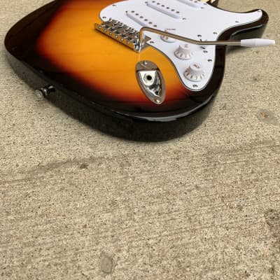 MJT Stratocaster Body Fiesta Red - Med Relic - 3.8 LBS