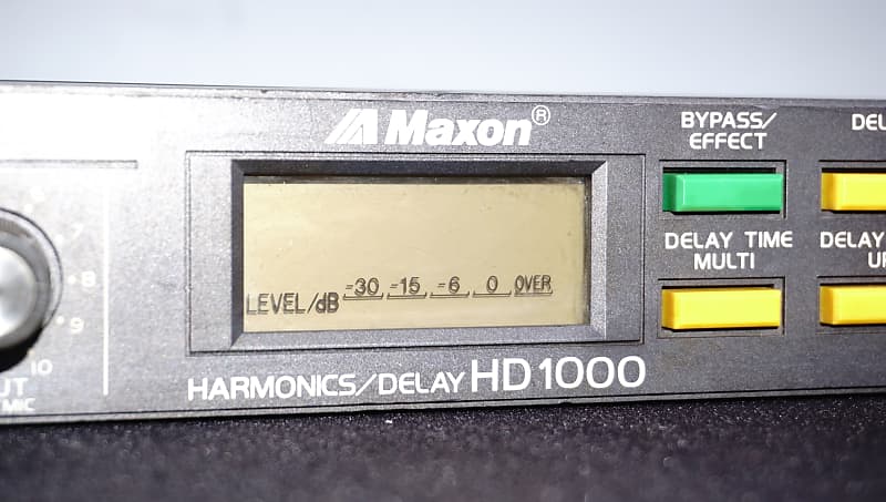 専用 Maxon HD1000 Maxon Harmonics / Delay HD1000 80's Vintage 1U Rack Effects