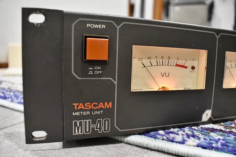 TASCAM MU-40 Rackmount 4x VU Meter (VERY RARE)