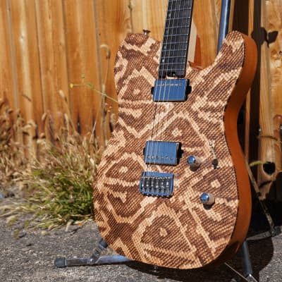 ESP USA TE-II Hardtail Snakeskin 6-String Electric Guitar w/ Form Fit Case (#4 of 10 Made Worldwide) image 9