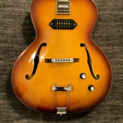 VV:  Near MINT Grote  P-90 (125 thinline) true hollowbody electric guitar MAJOR UPGRADES, deal--READ image 3