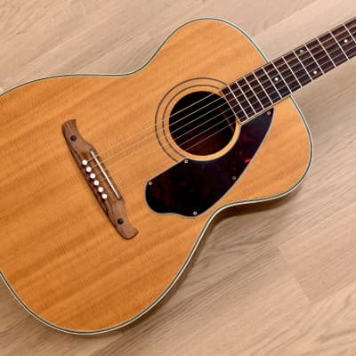 1960s Fender F-1050 Vintage Auditorium Body Acoustic Guitar, Harmony USA-made Sovereign H-1203 w/ Case for sale