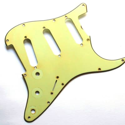 Aged 62 SC Pickguard Mint Green 3 Ply Vintage Thick Mid Layer GuitarSlinger Premium  fits Strat  ® image 3