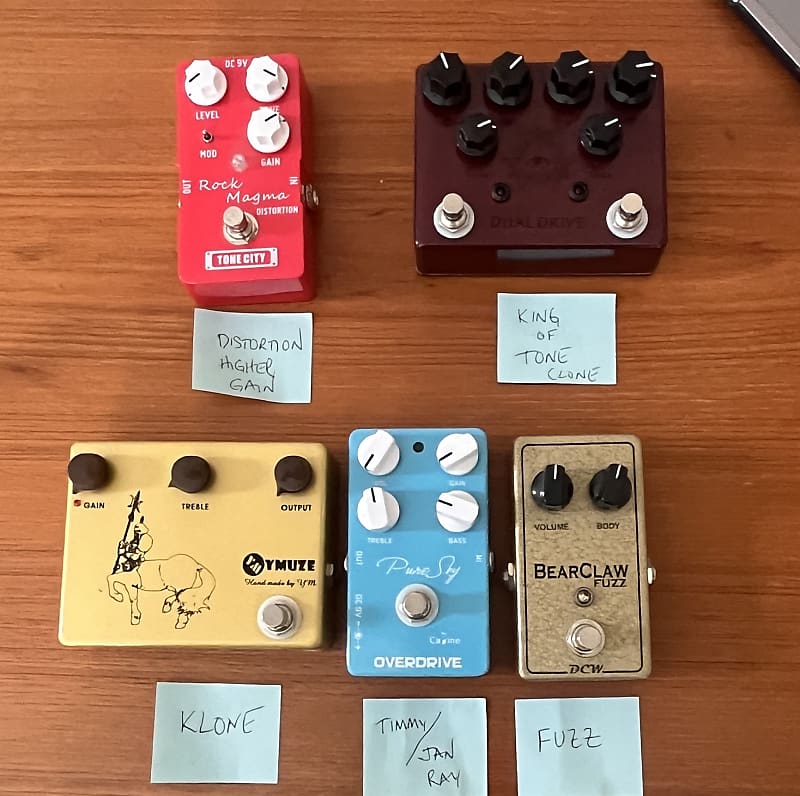 Pure Sky, Klone, Kingly Tone Fuzz and Distortion PEDAL Reverb