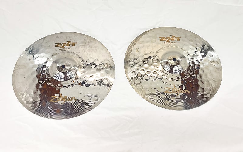 Zildjian 14" ZXT Titanium Rock HiHat Cymbals (Pair) 2003 Reverb