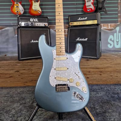 Fender Deluxe Roadhouse Stratocaster Metallic Ice Blue 2018 Electric Guitar for sale