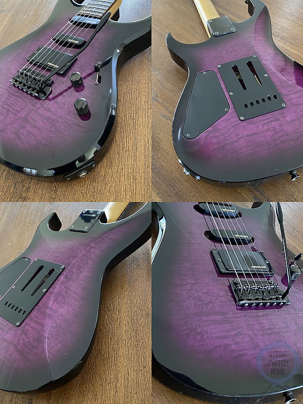 Fernandes HSS Super Strat, Quilted Purple Burst, 1990s, MIJ