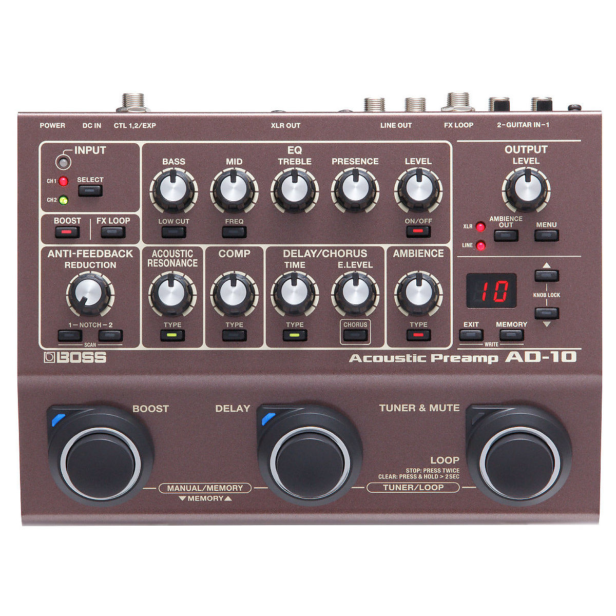 Boss AD-10 Acoustic Preamp | Reverb