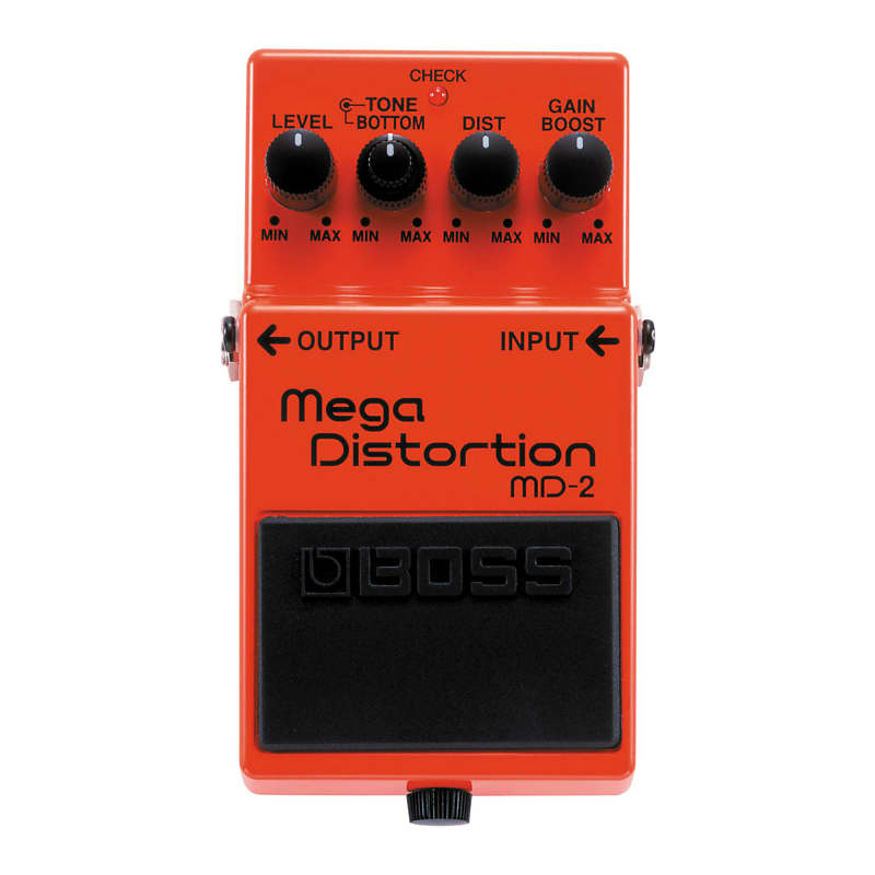 Boss MD-2 Mega Distortion Battery and Adapter Powered Tone Control Pedal image 1
