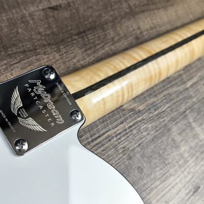 MyDream Partcaster Custom Built - Black & White Thinline Quarter Pound image 9