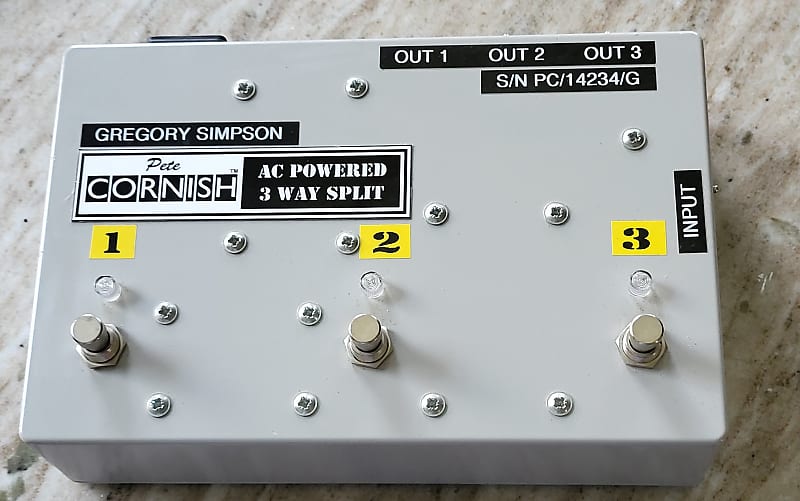AC Powered 3 Way Split A/B/C Pedal - Grey Series 2014 | Reverb