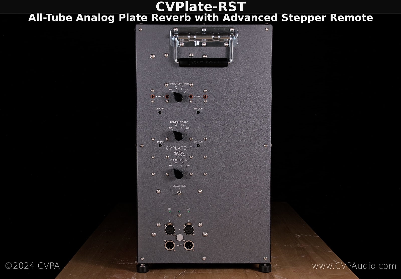 CVPA CVPlate-RST All-Tube Analog Class-A Stereo Plate Reverb w/1RU Remote Control