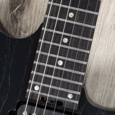 ESP USA M-II FR Guitar, Ebony Fretboard, Duncan Alnico II Pros, Black Open Grain image 8