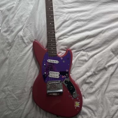 Fender Jag-Stang Electric Guitar - Red + Purple for sale