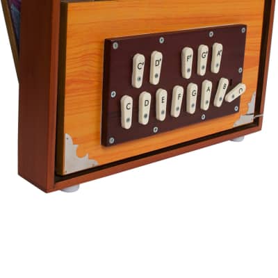 Classic Top Controls Indian Shruti Box, Full Teak Wood, 440 Hz