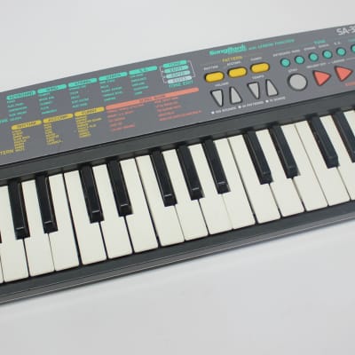 Vintage 90's Casio SA35 PCM Mini Keyboard Synth Portable Battery Operated image 1