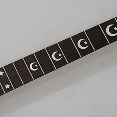 Crescent Moon & Stars Kirk Hammett White Stickers Inlay Fret Markers Guitar & Bass for sale