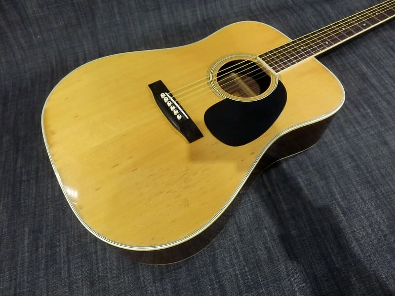 Morris  W-28 Used Vinage Spruce Top Body Guitar Rosewood Fingerboard With Semi-Hard Case image 1