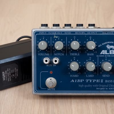 Albit A1BP Type II Bass Pre Amp Guitar Effects Pedal w/ Power 